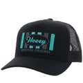 Throw Back Hat by Hooey in Black/Turquoise