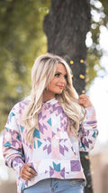 The Azalea Aztec Oversized Hoodie by Hooey