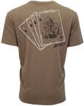 The Gambler Tee by Hooey in Shitake Brown