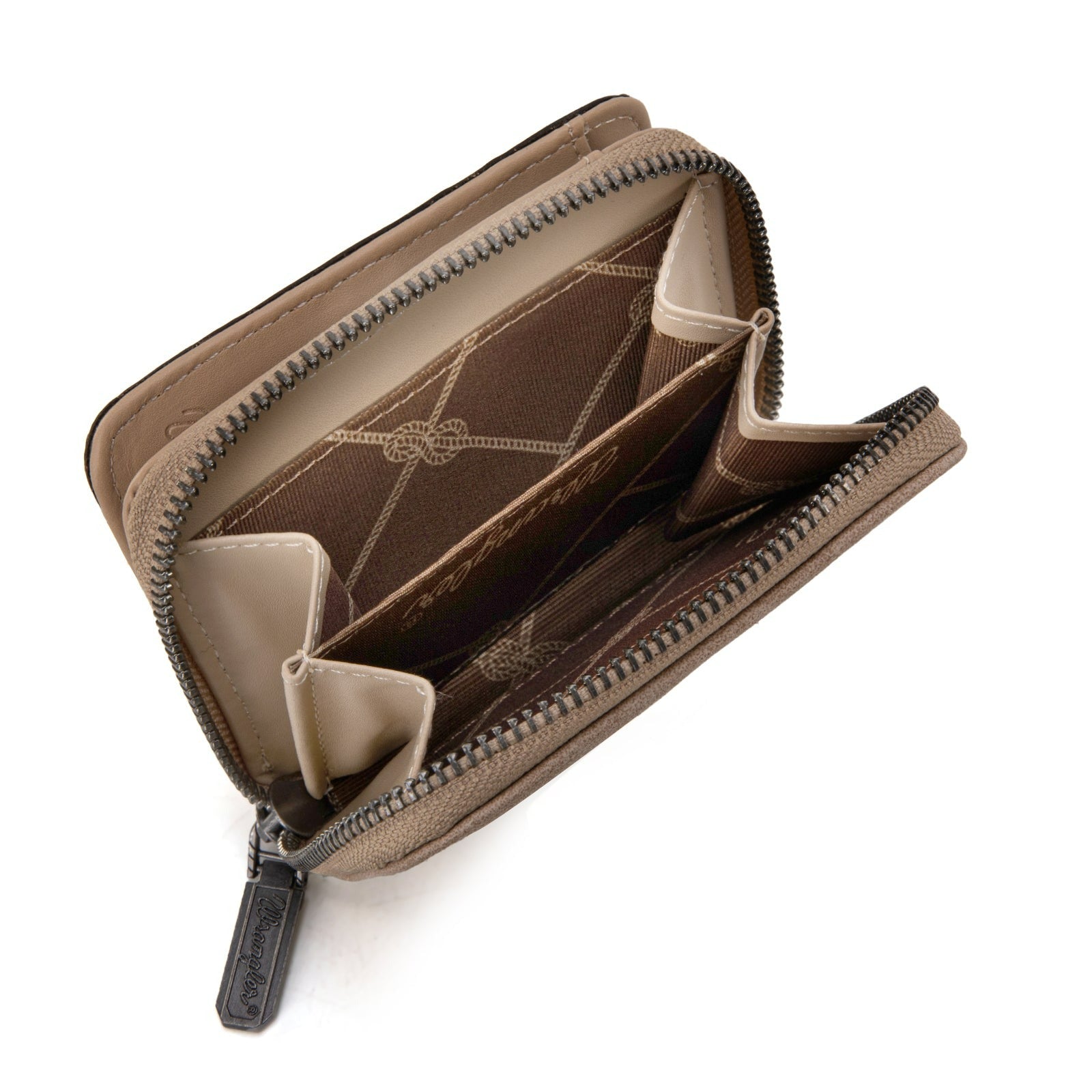 The Dotty Jane Carved Wrangler Wallet - Cremello