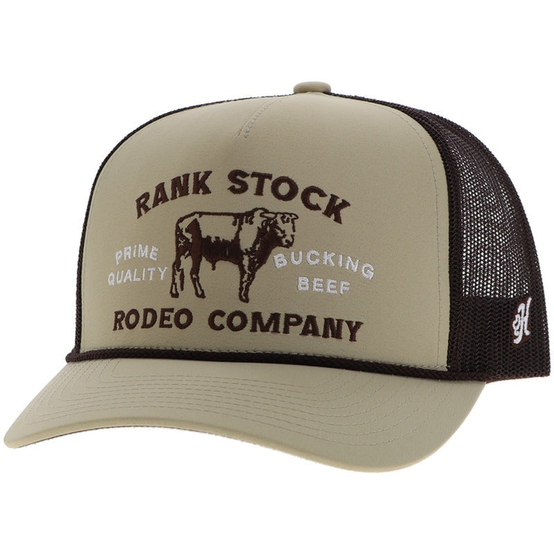 The Rank Stock Hat by Hooey in Brown/Tan