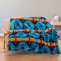 Tequila a little Time Turquoise Mink Aztec Throw Blanket