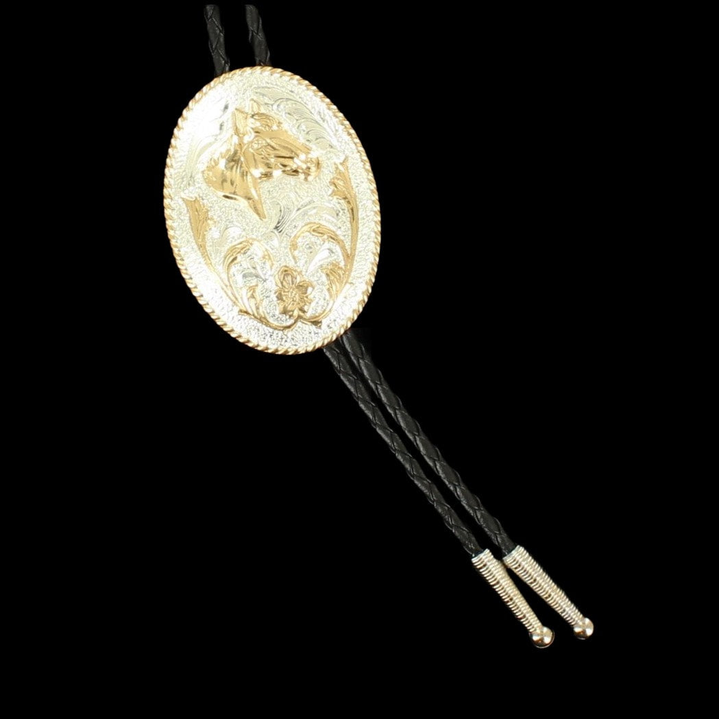 Super Silver Horse Head Bolo