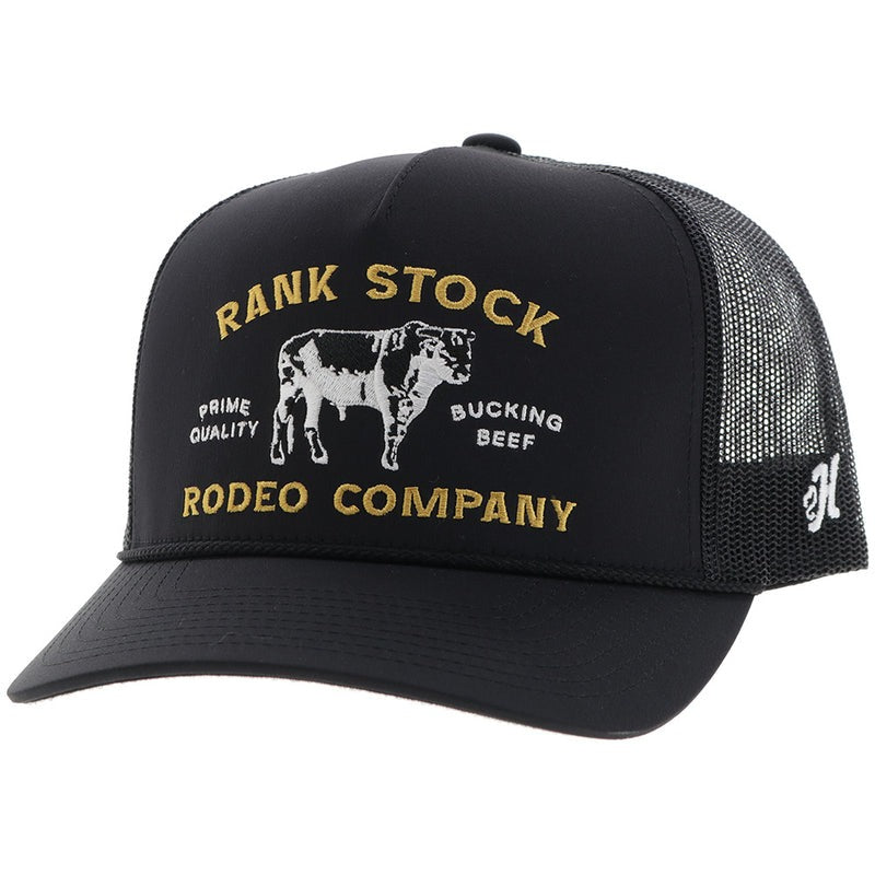 Rank Stock Hat by Hooey Black/Black
