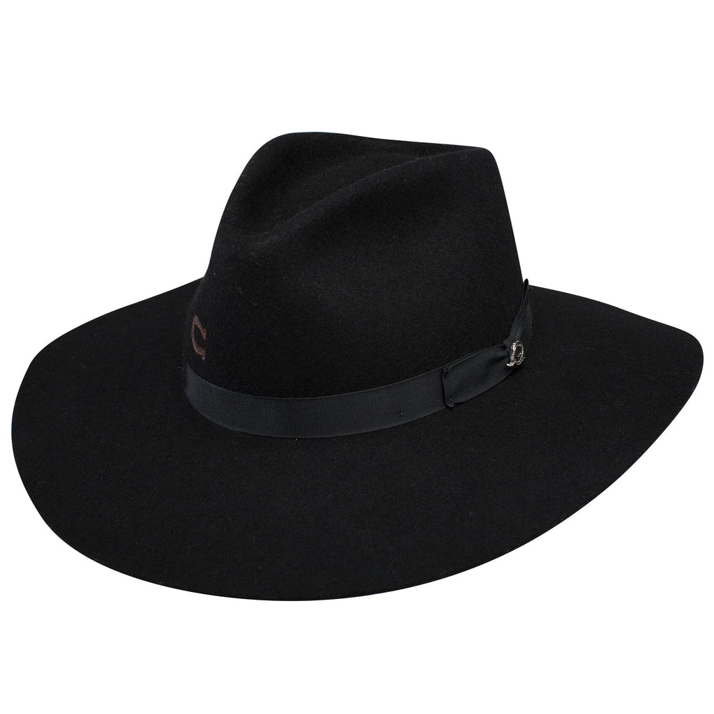 Charlie 1 Horse Highway Felt Hat - Black