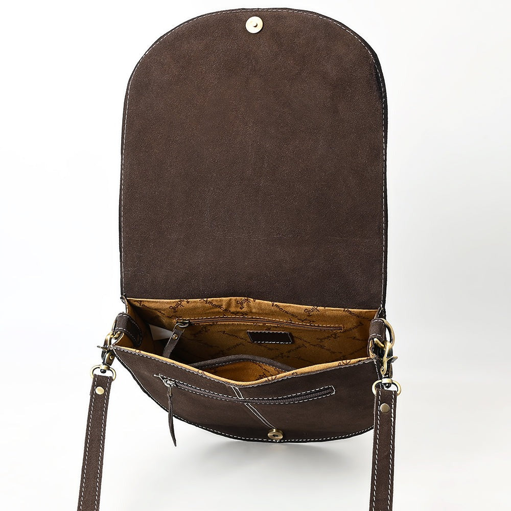 The Boot Stitch Cutie Purse in Coffee by American Darling (Large)