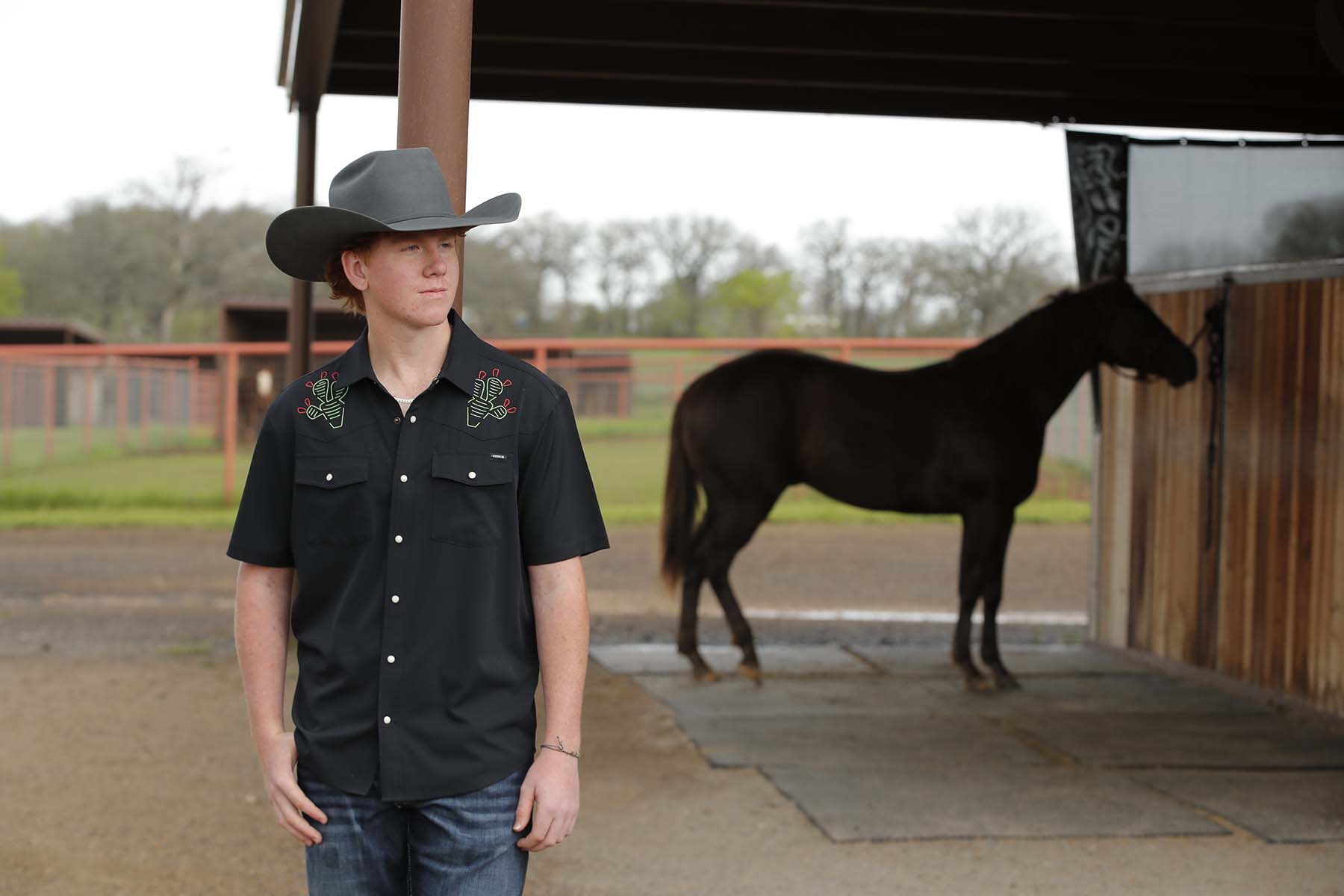 The Texas Road House Pearl Snap Shirt by Cinch