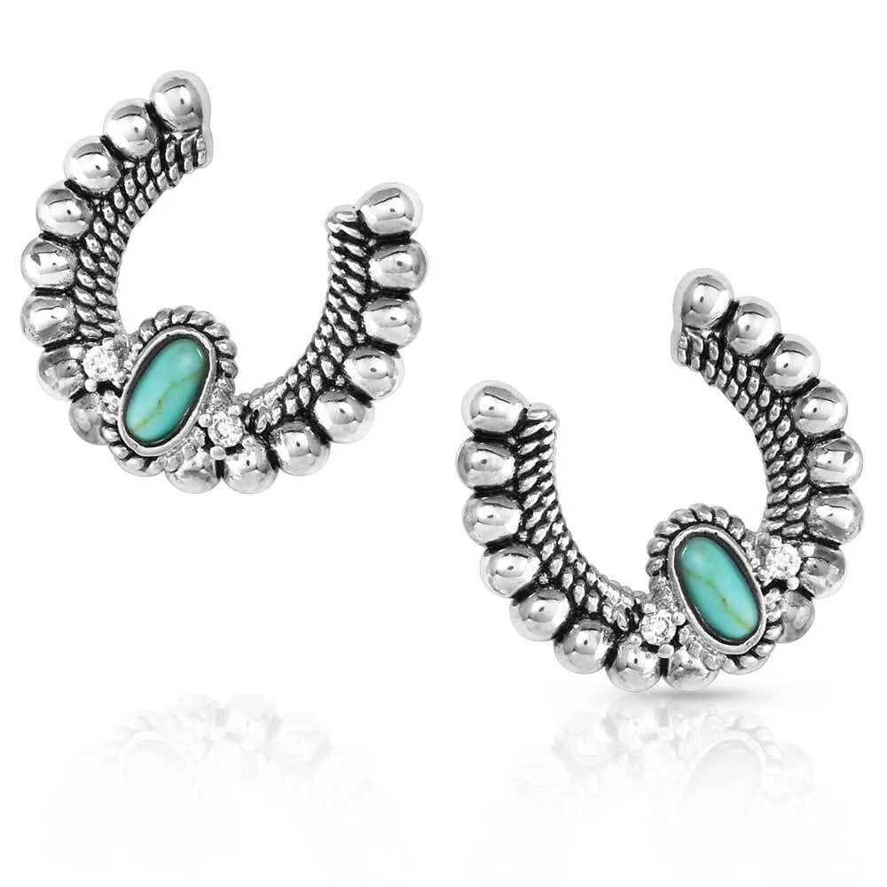 Lucky Roads Turquoise Earrings by Montana Silversmiths
