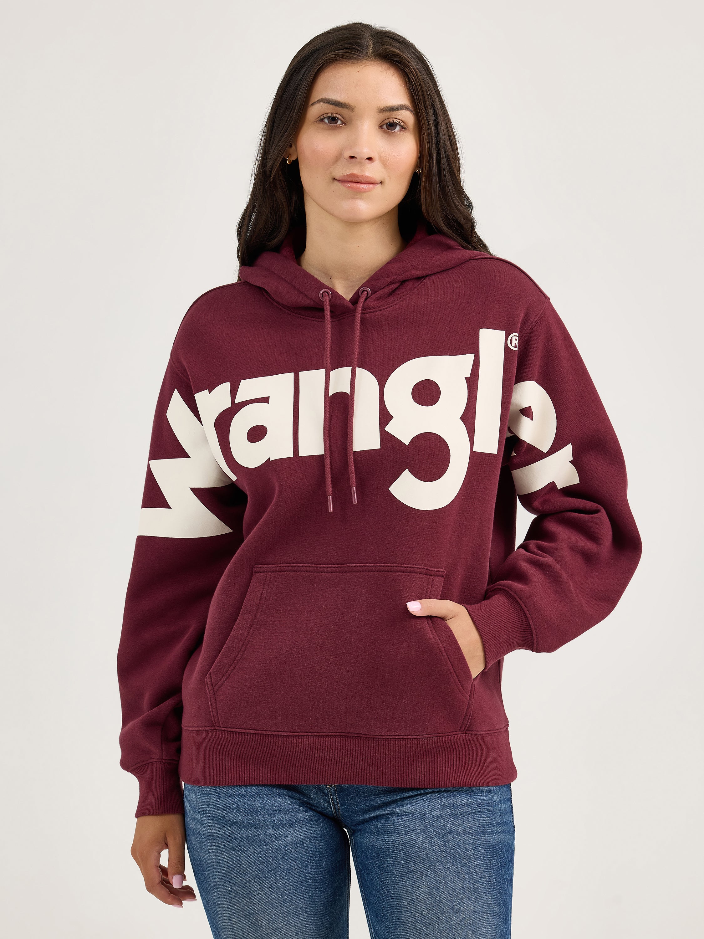 The Represent Hoodie by Wrangler Retro - Maroon