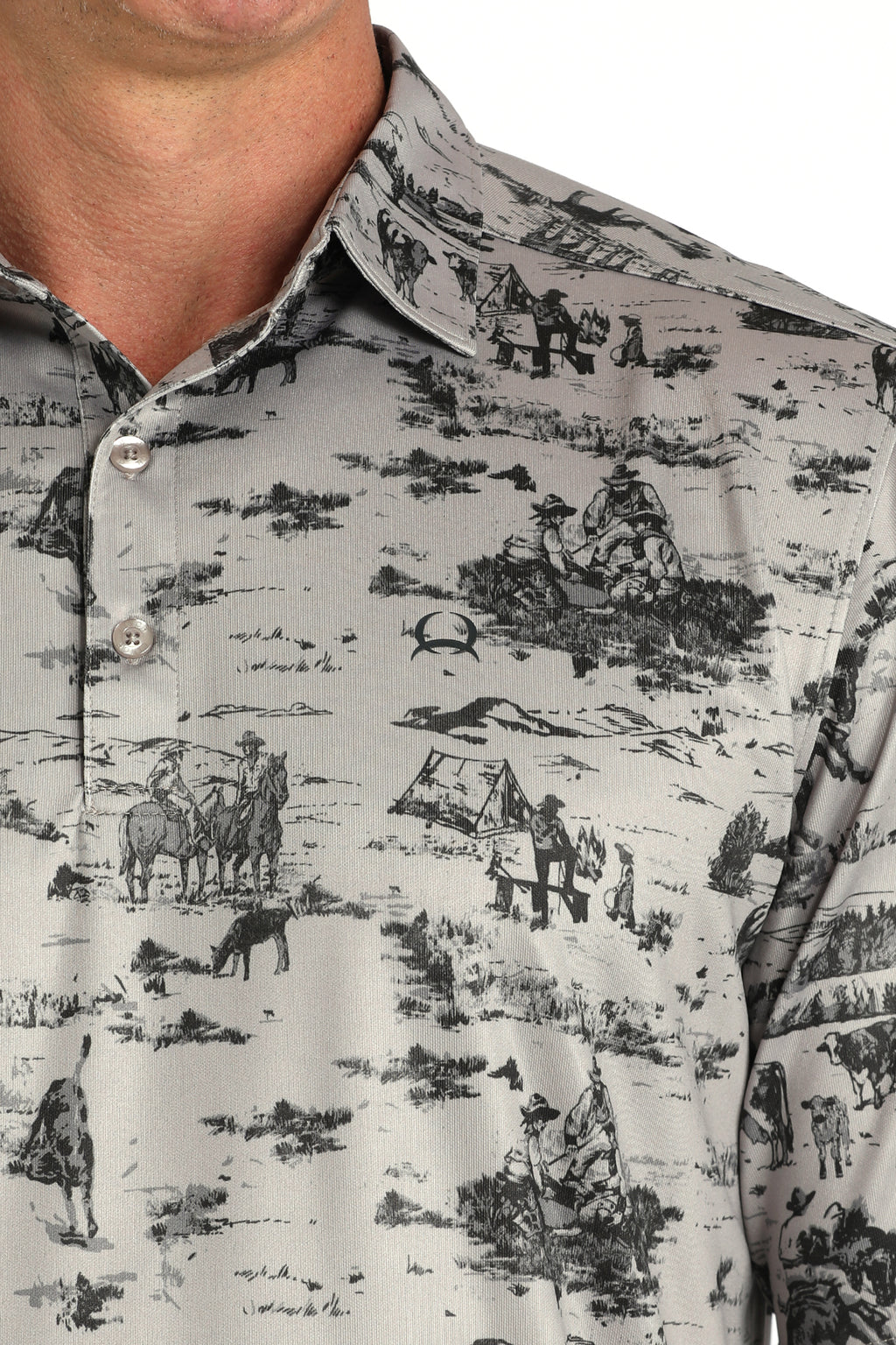 The Out West Arenaflex Polo Shirt by Cinch