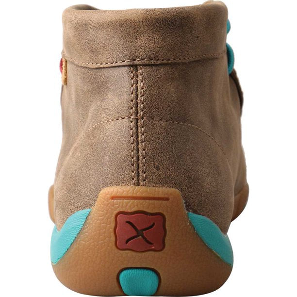 Women’s Twisted X Driving Mocs in Bomber/Turquoise Cut Out