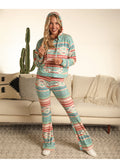 The Sedona Serape Flared Lounge Pants by Rock & Roll Denim
