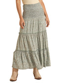 Laura Ingalls Blue Floral Skirt by Rock & Roll Denim