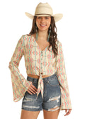 The Barrel Betty Bell Sleeve Blouse