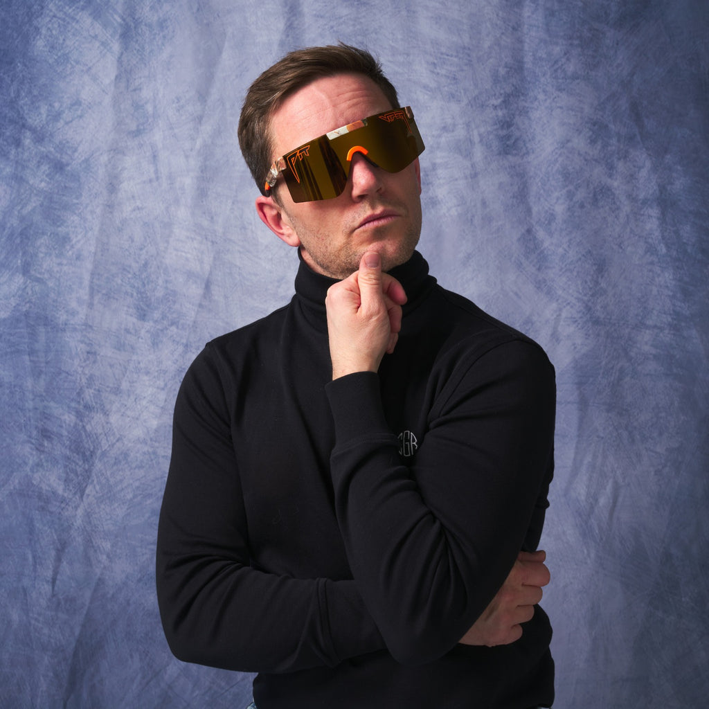 The Original 2.0 Actual Bush in HDPV Polarized Gold Sunglasses by Pit Viper - Narrow