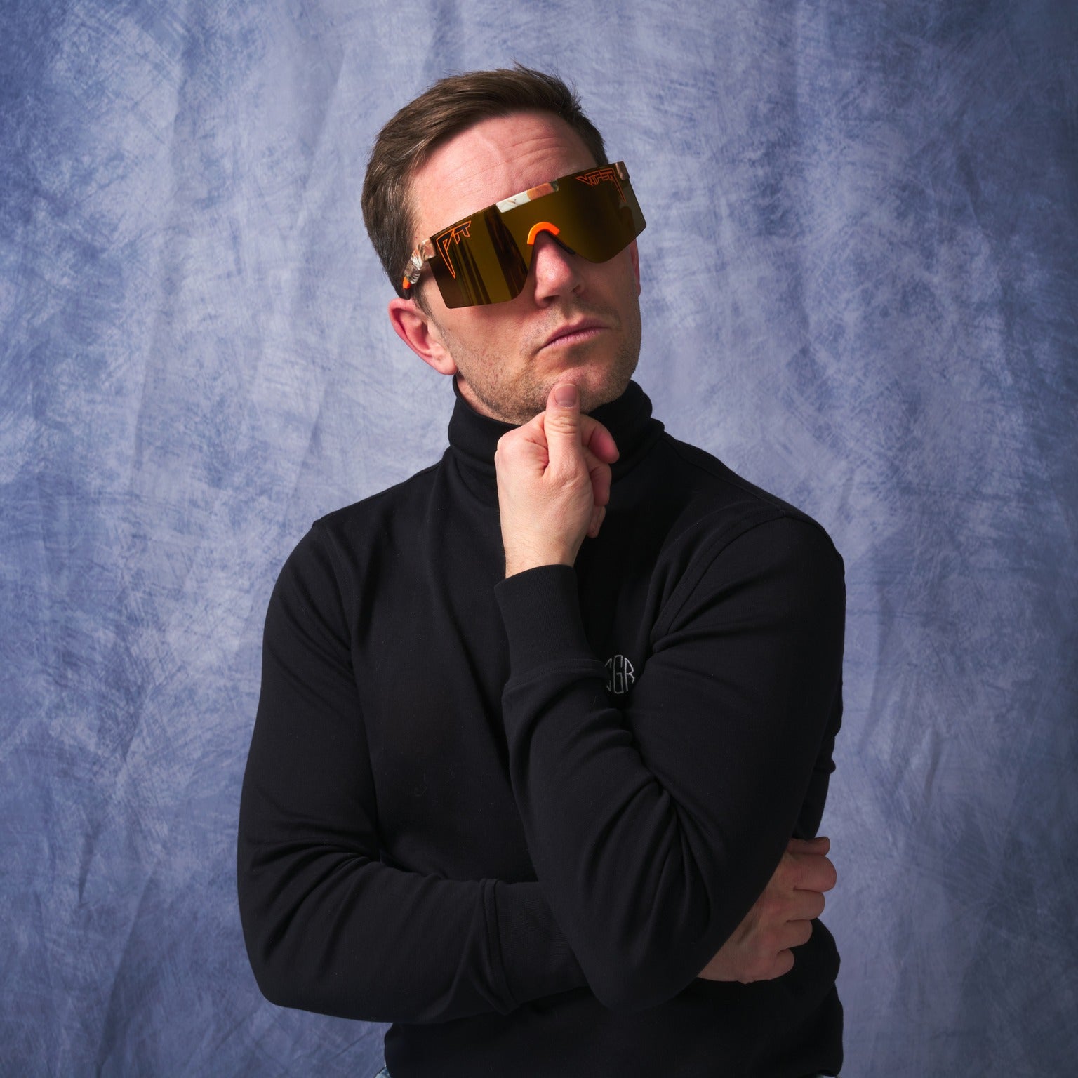The Original 2.0 Actual Bush in HDPV Polarized Gold Sunglasses by Pit Viper - Wide