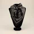 The Bandit Bandana 100% Silk Wild Rag - Black