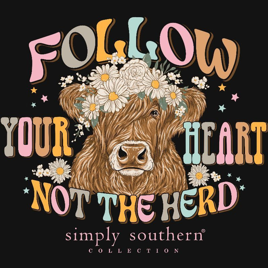 Follow Your Heart L/S Tee by Simply Southern