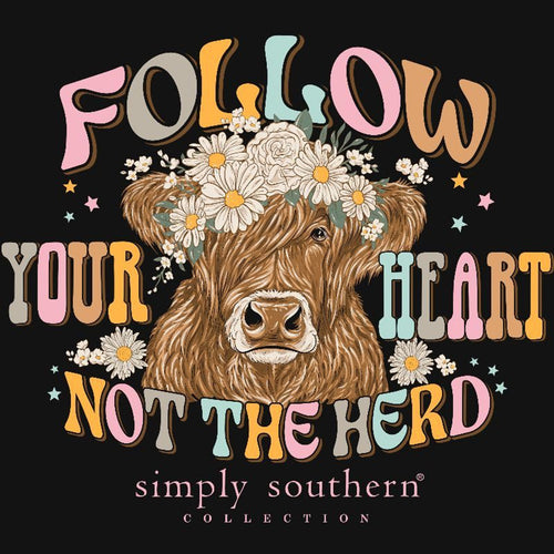 Follow Your Heart L/S Tee by Simply Southern