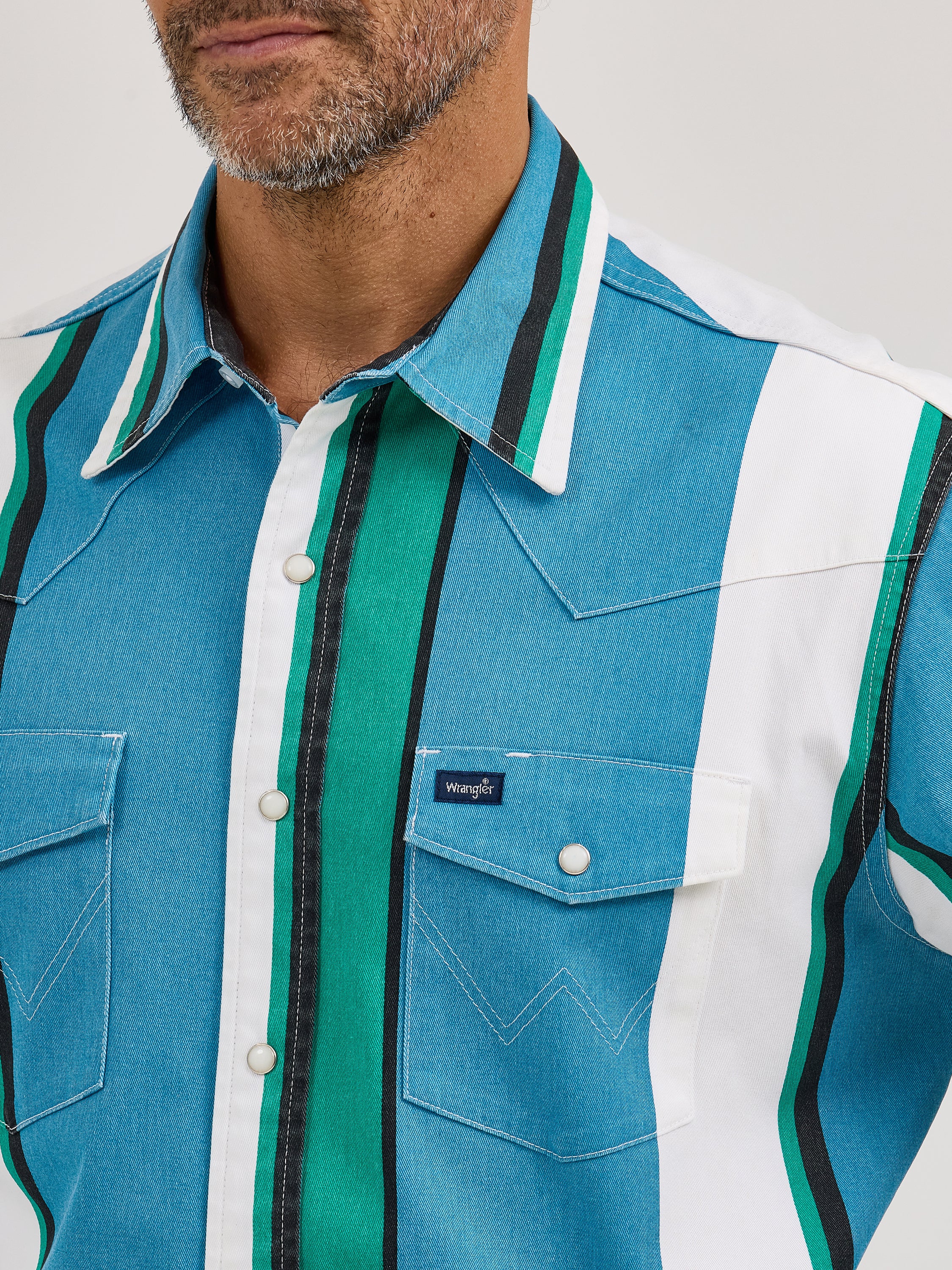 The Mojito Brushpopper Pearl Snap Shirt by Wrangler