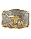 Wild Longhorn Belt Buckle By Nocona