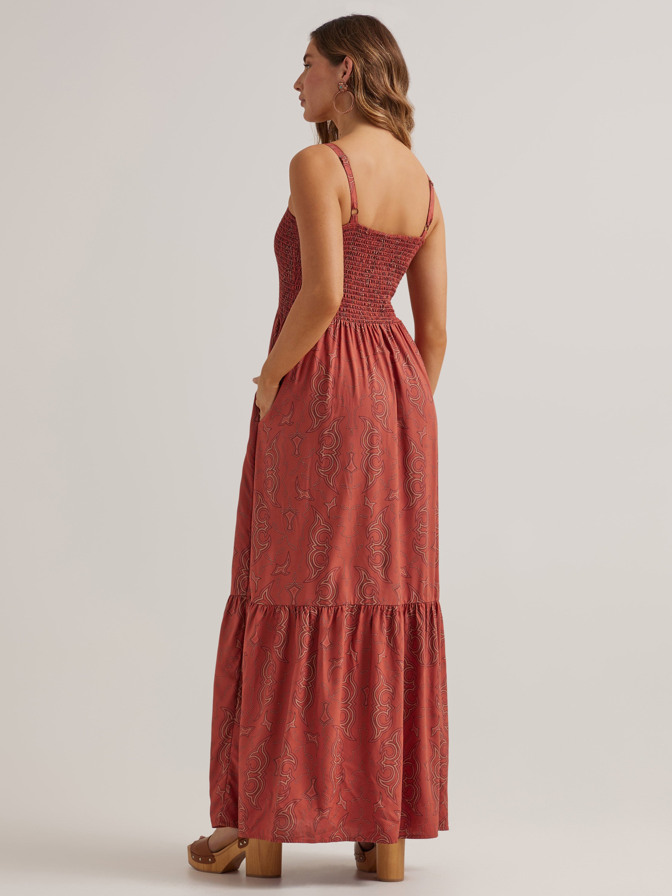 The Boot Stitch Maxi Dress by Wrangler Retro