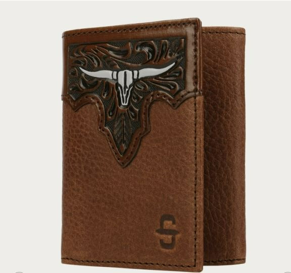 Steer Head Trifold Wallet By Stetson