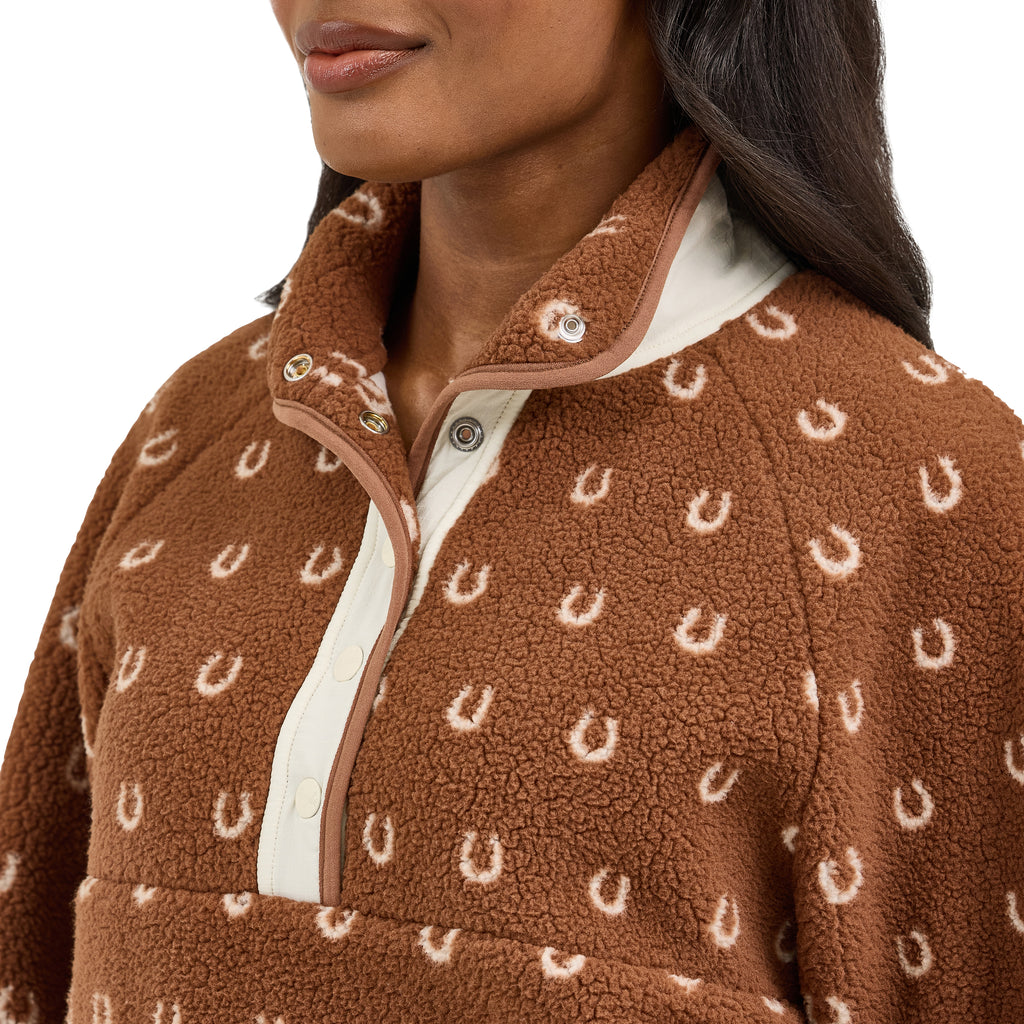 The Horseshoe Show Down Pull-over Sherpa By Wrangler