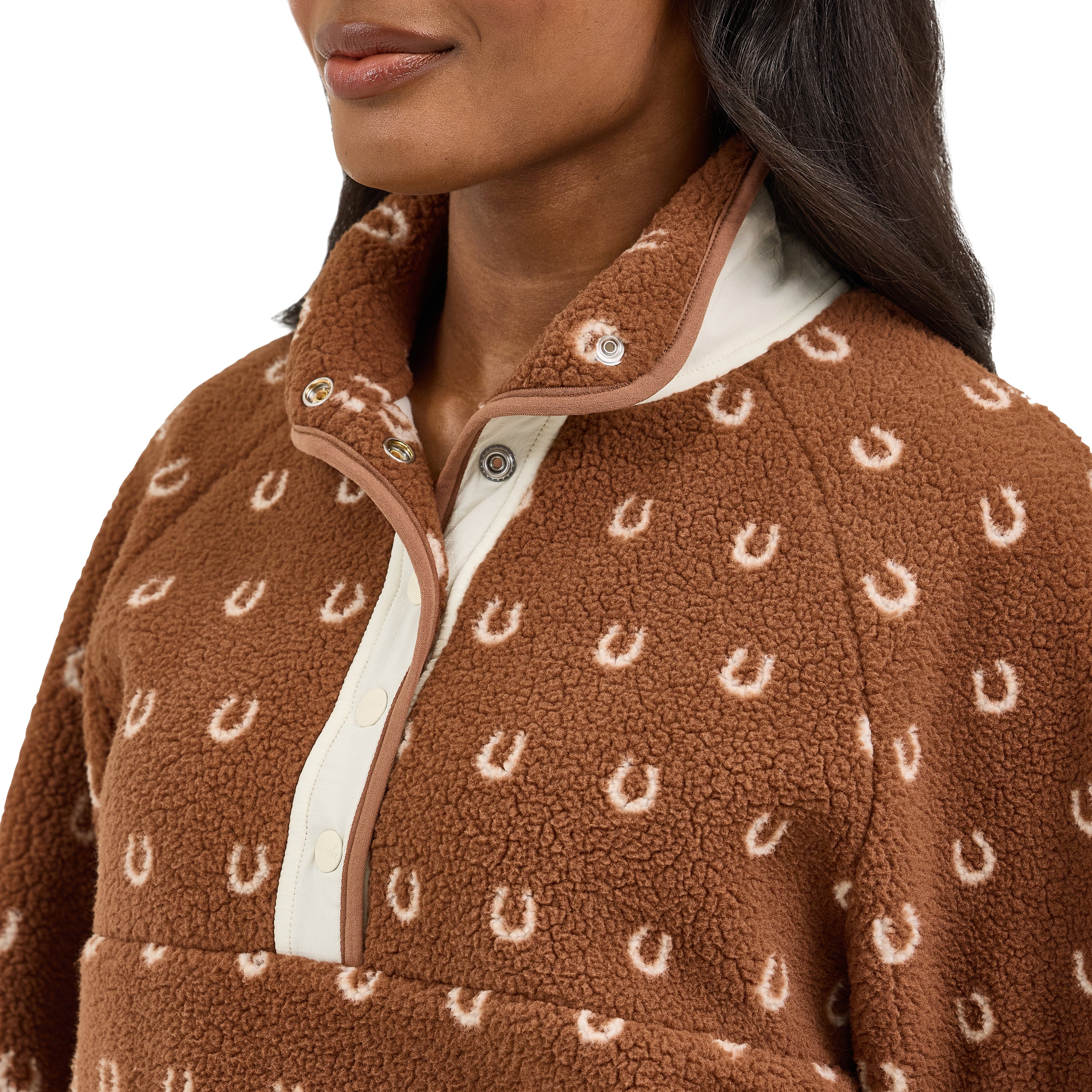 The Horseshoe Show Down Pull-over Sherpa By Wrangler
