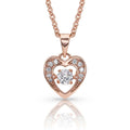 Let's Dance A Little Dance Rose Gold HeartNecklace by Montana Silversmiths