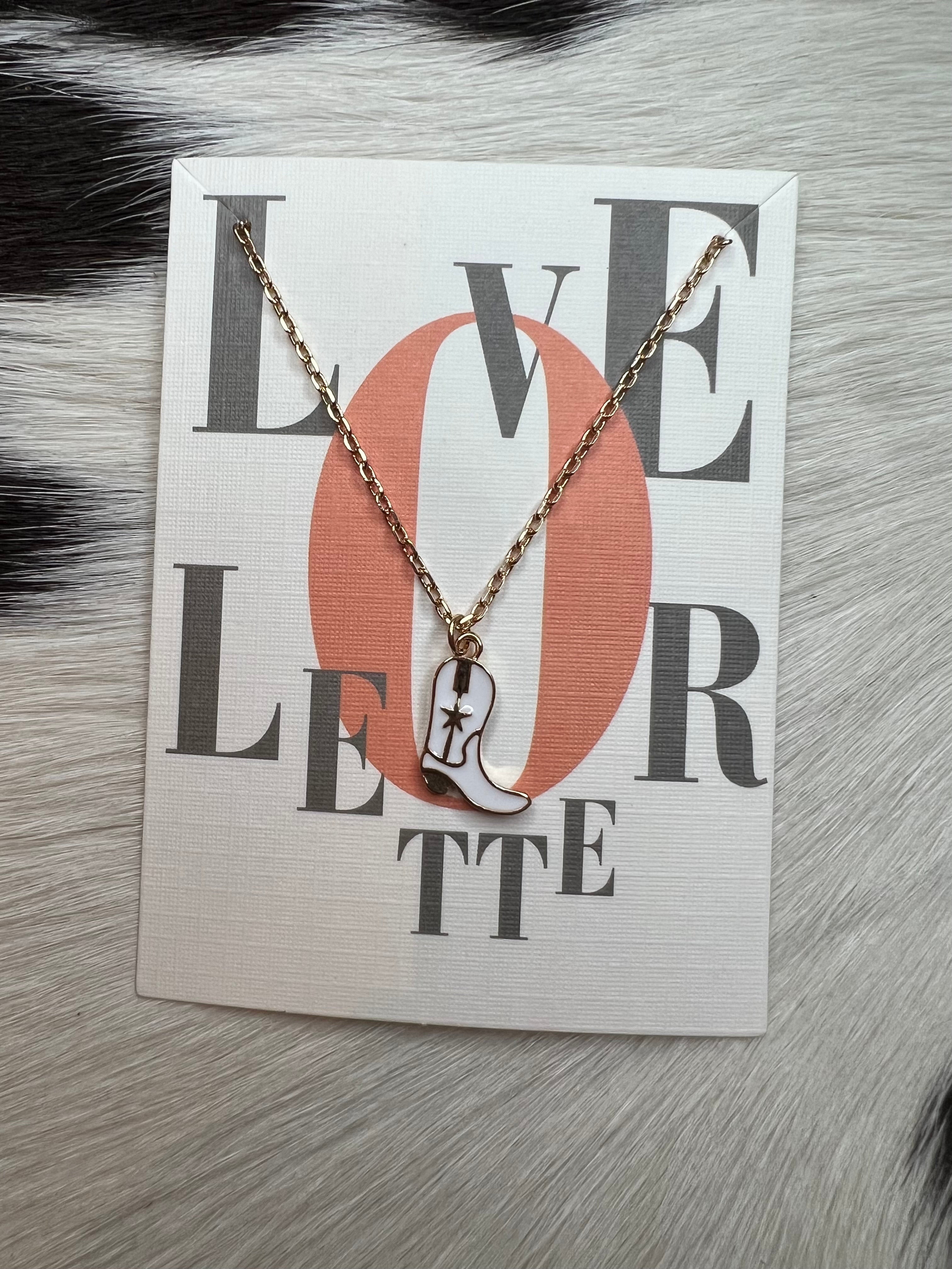 White Loanstar Kicker Necklace