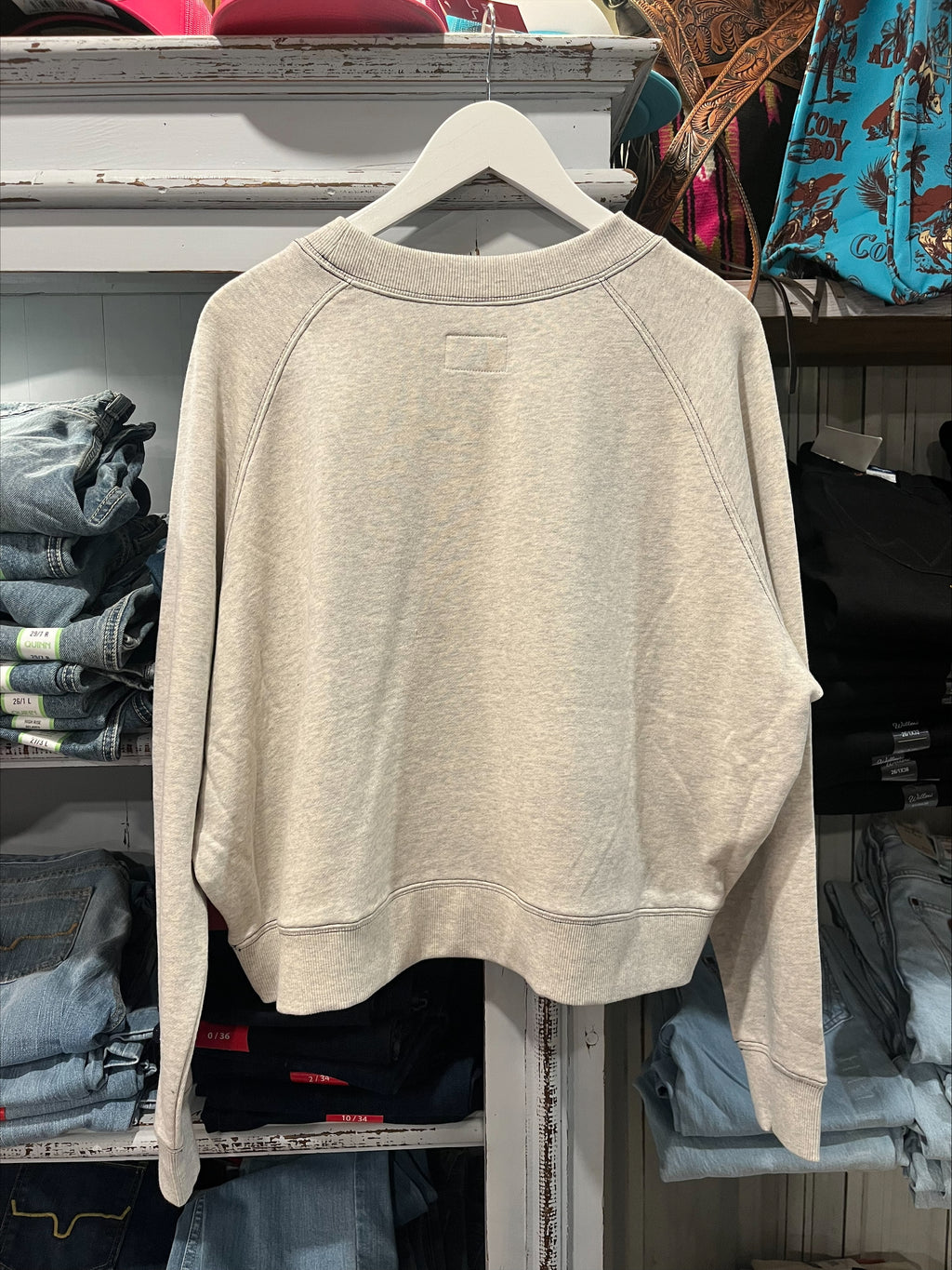 The Boot Stitch Kimes Ranch Women's Cropped Crew Sweatshirt