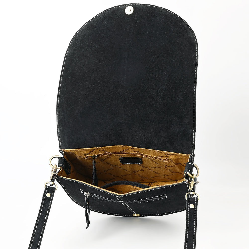 The Boot Stitch Cutie Purse in Licorice by American Darling (Large)