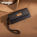 The Darla Mae Carved Wrangler Wallet - Black