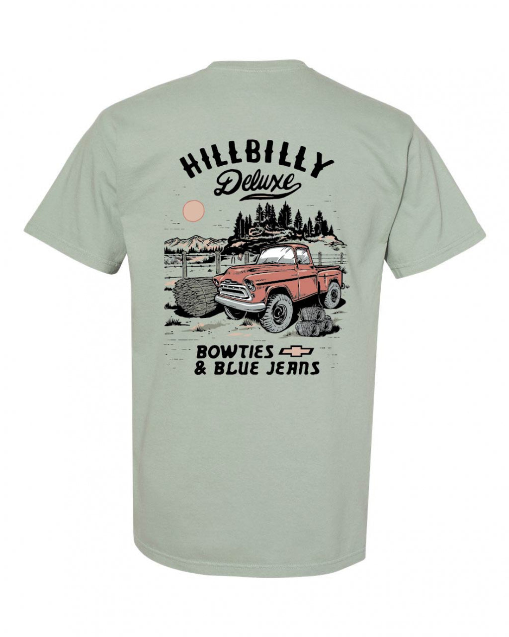 The Original Hillbilly Deluxe Tee - Chevy in Sage