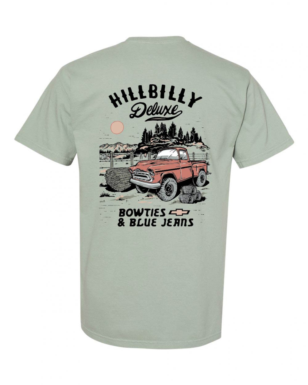 The Original Hillbilly Deluxe Tee - Chevy in Sage