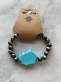 Montana Turquoise Slab Bracelet