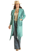The Silver Spade Jacket by Powder River Outfitters - Turquoise