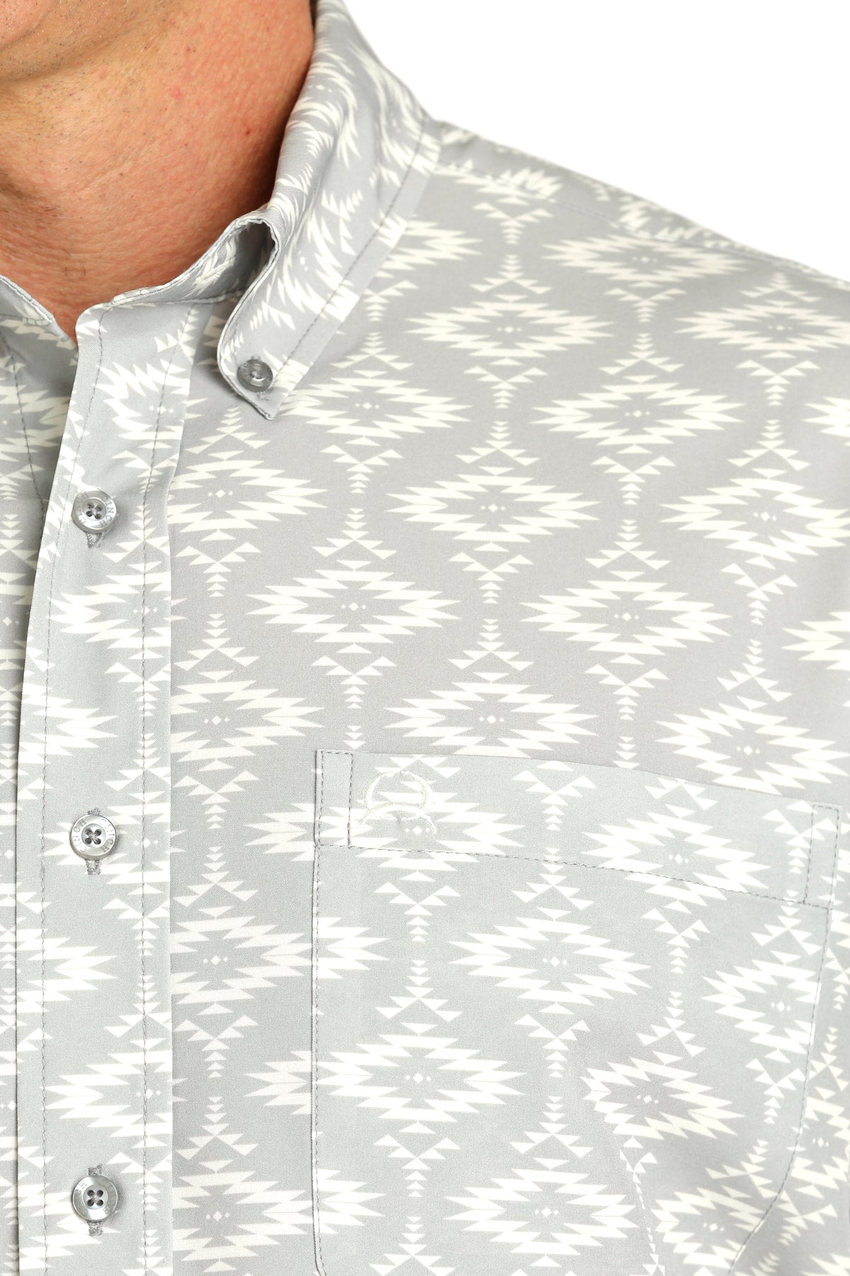 The Salt Canyon Aztec Button Up S/S Shirt by Cinch