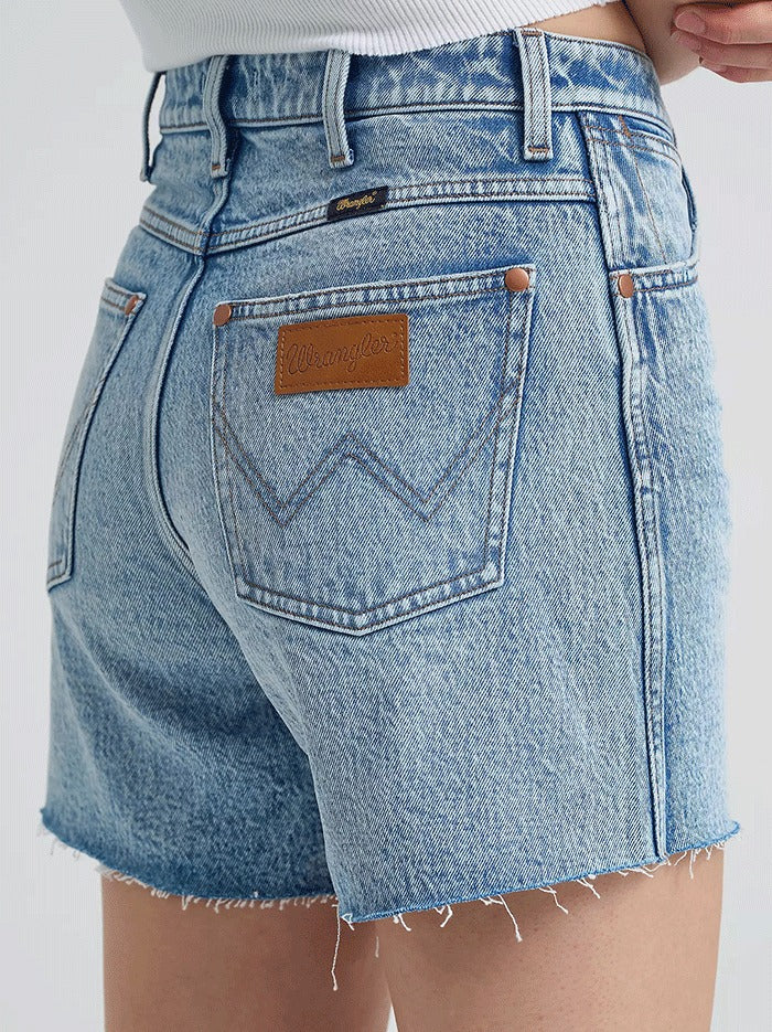 The High Rise Cowboy Cut Shorts by Wrangler