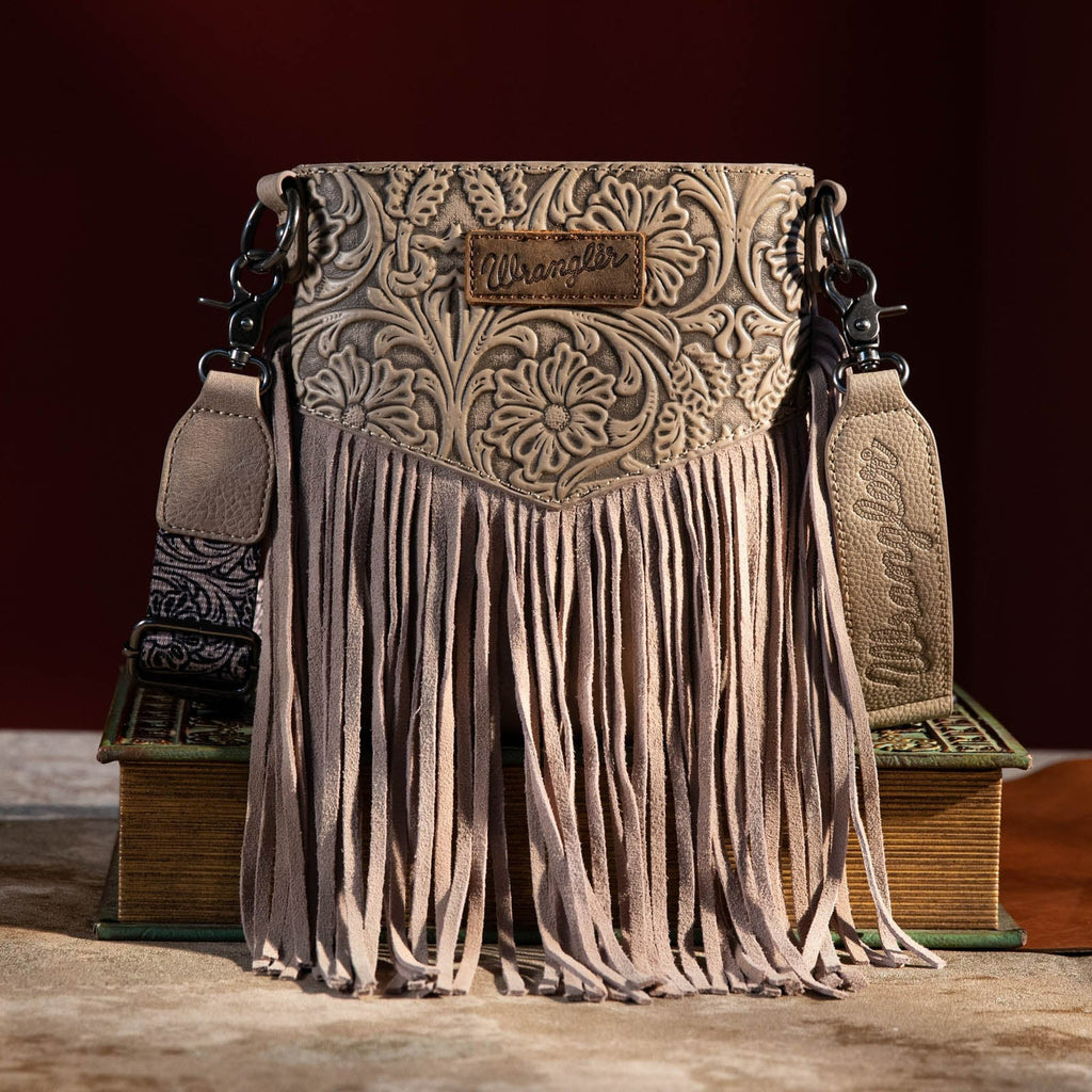 The Double Double Embossed Wrangler Crossbody Purse