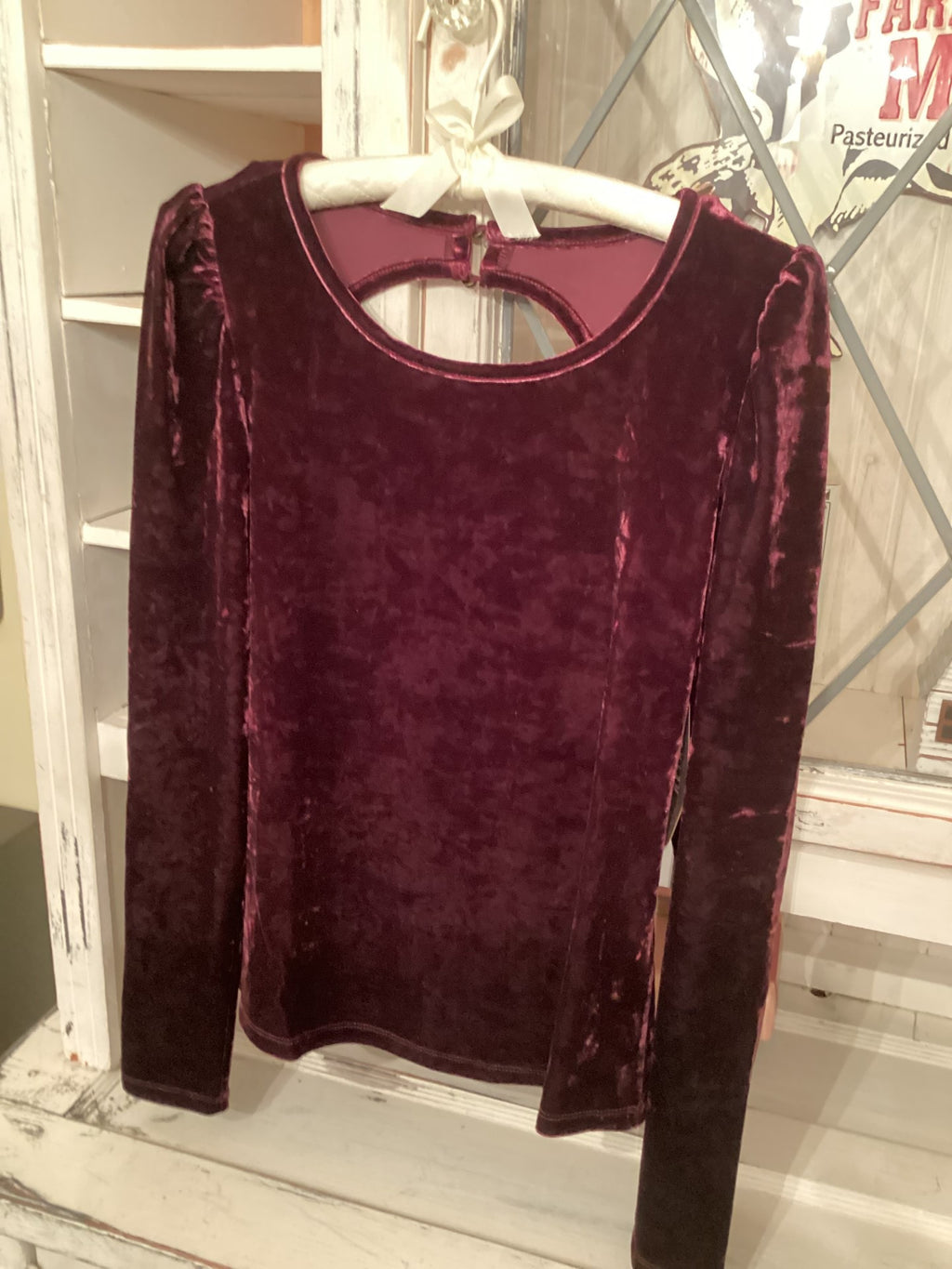 The Audra Velvet Top by Wrangler Retro