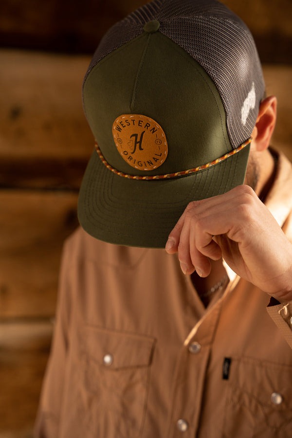 Spur Hat by Hooey in Olive/Grey