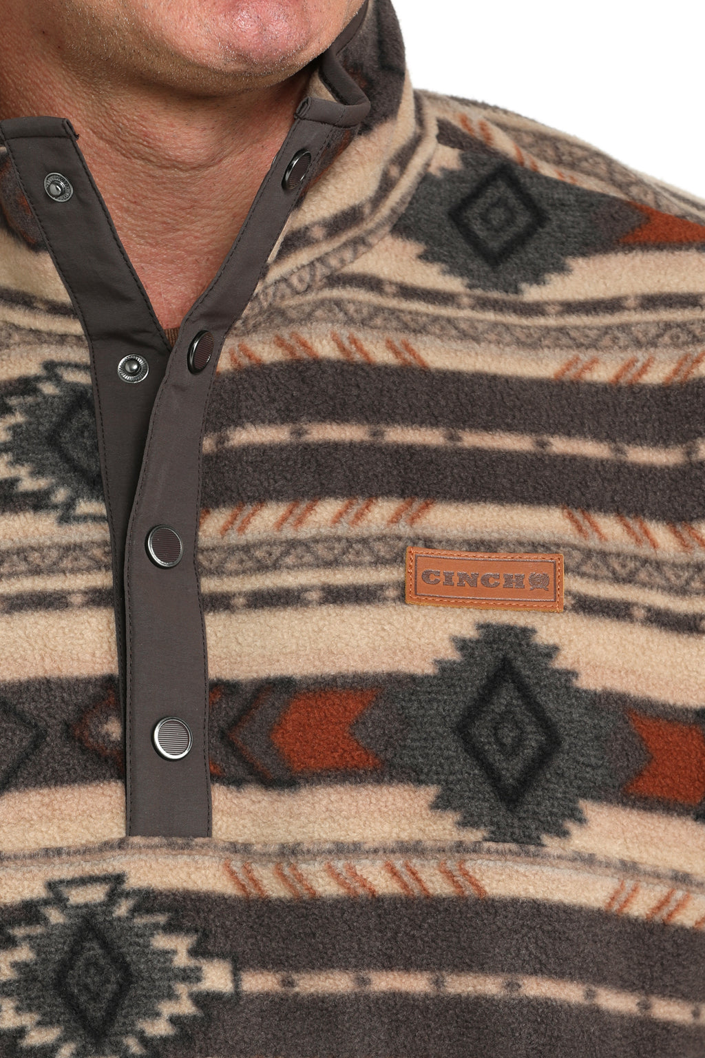 The Jaks Ridge Polar Fleece Snap Up Men's Sweater by Cinch