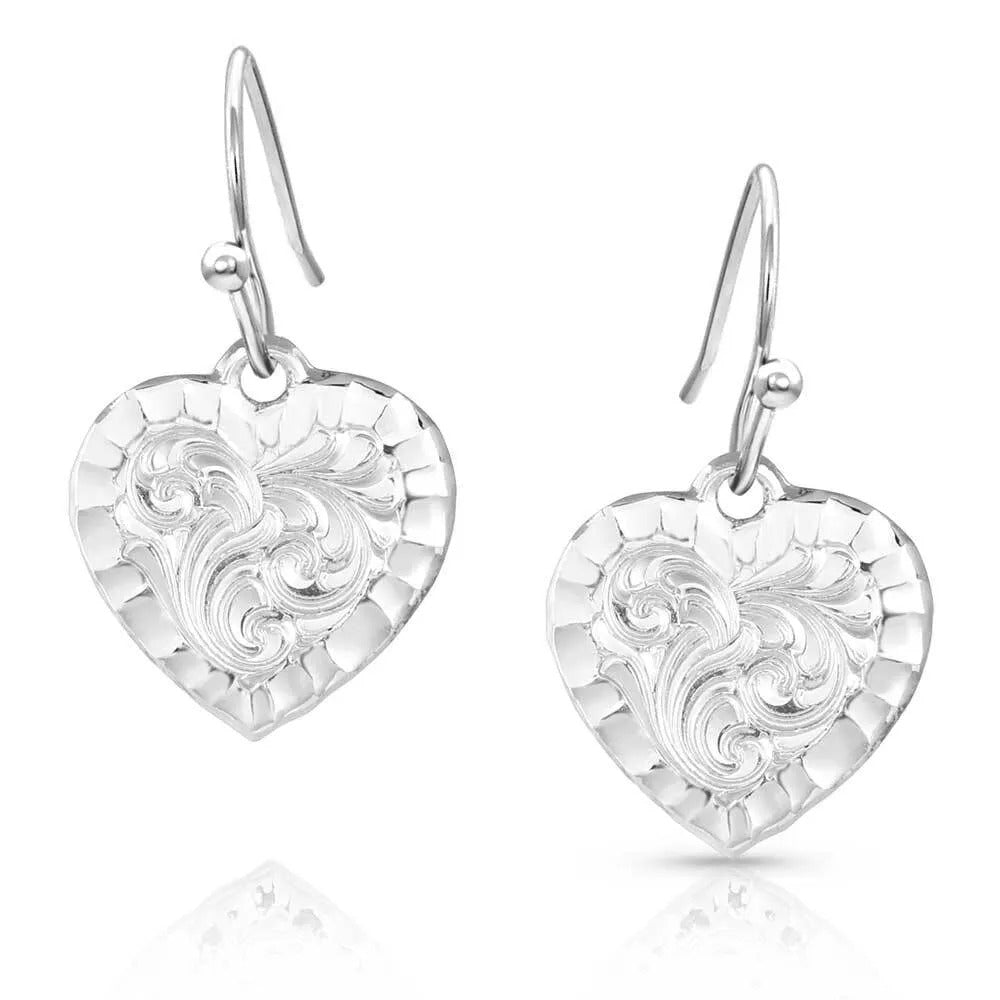 The Western Heart Earrings by Montana Silversmiths