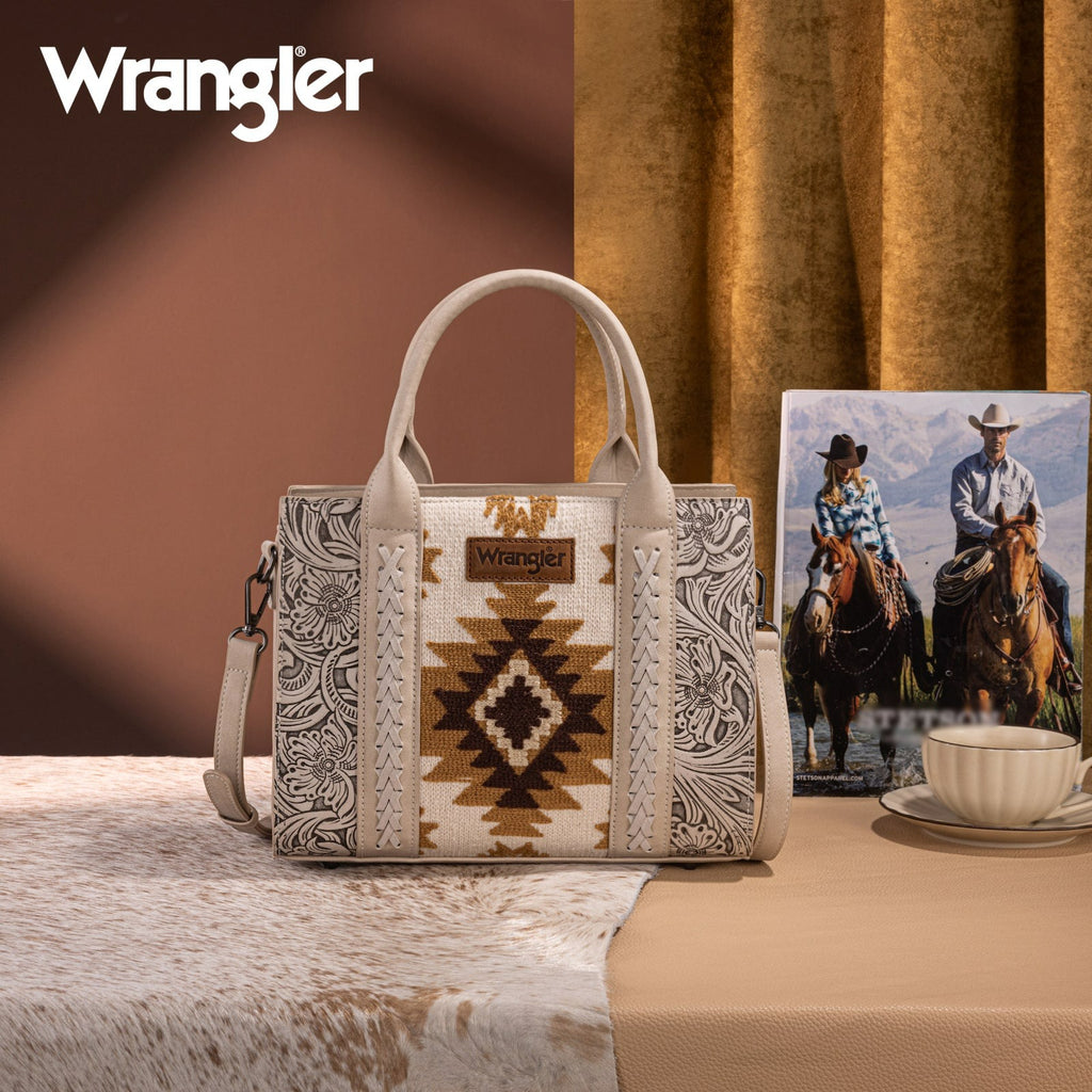 The Alexandra Wrangler Mini Tote Purse in Beige