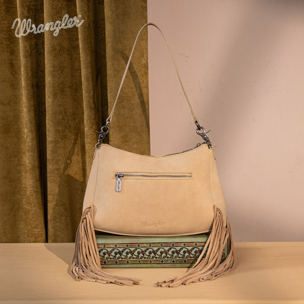 The Dusty Belle Hobo Purse by Wrangler in Tan