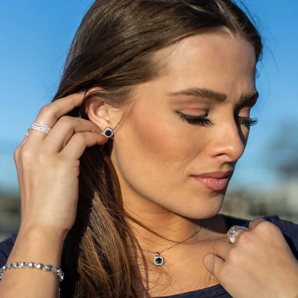 The Calm Waters Crystal Open Ring by Montana Silversmiths