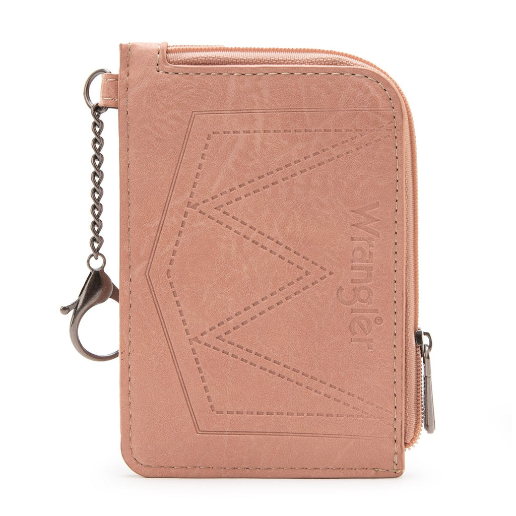 The Doc Bar Mini Zip Card Case by Wrangler - Pink Paradise