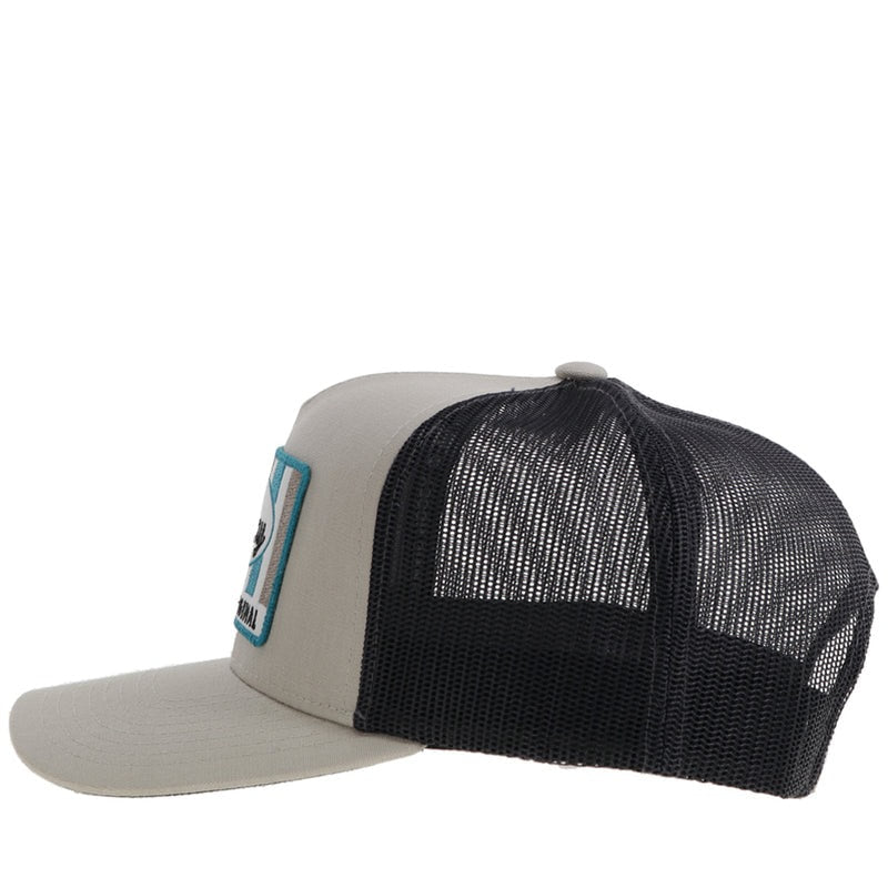 Throw Back Hat by Hooey in Tan/White/Turquoise